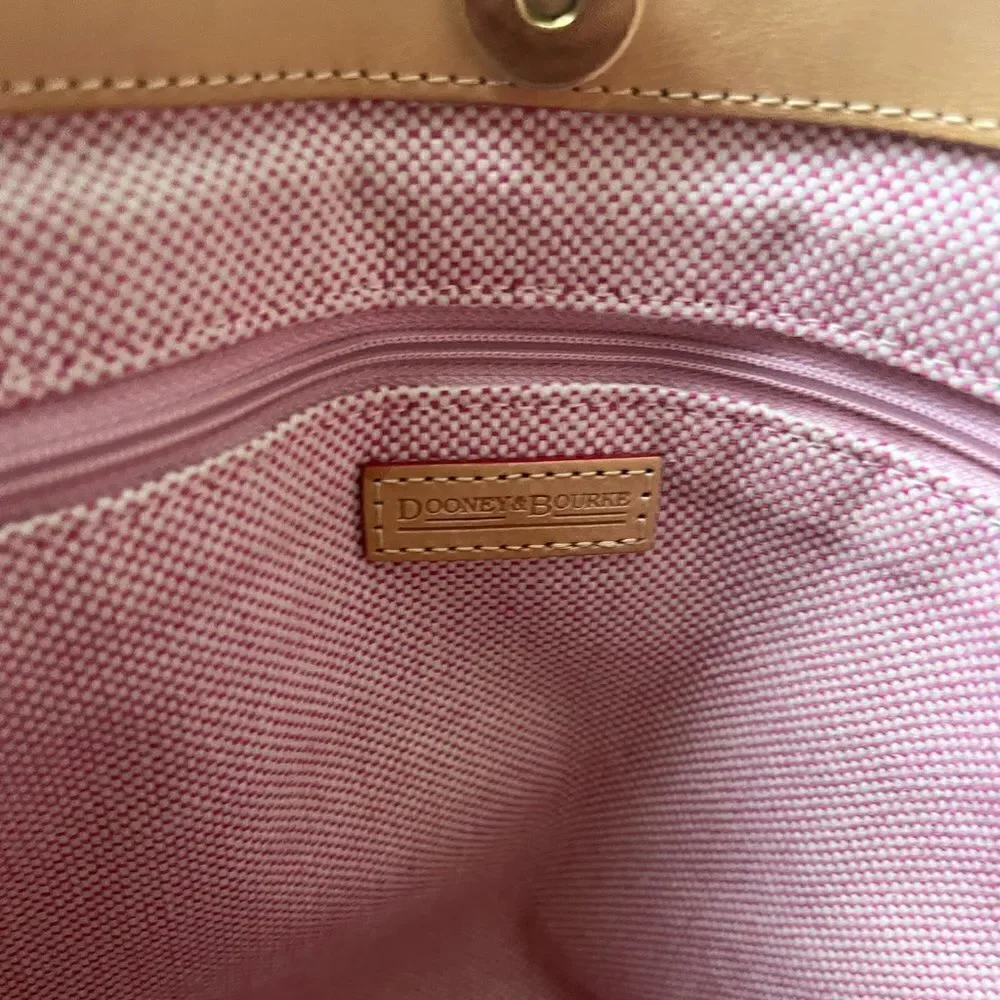Vintage Dooney & Bourke Oversized Golden Suede Hobo Shoulder Bag Pre-Loved Cond